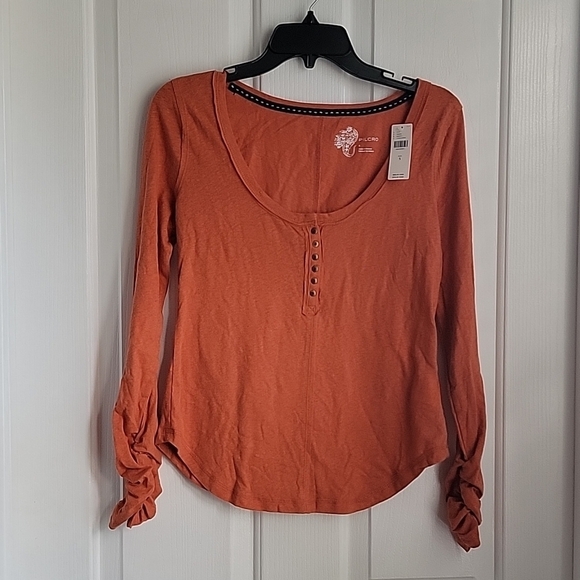 Pilcro Tops - PILCRO ANTHROPOLOGIE SHIRT TOP NEW ORANGE SMALL